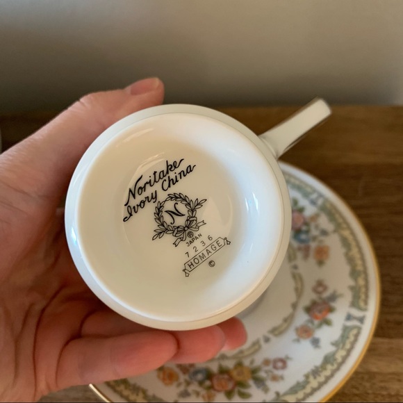 Homage 7236 Noritake vintage saucer /w handle set - Picture 4 of 5